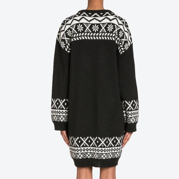 NWT Moschino Teddy Bear Logo Design Cozy Sweater Dress - Picture 10 of 15